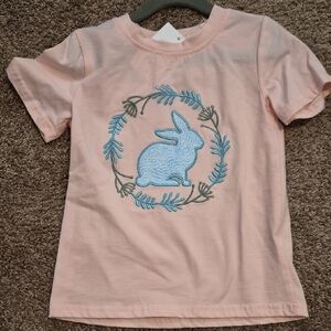 Charming Pink Bunny Kids T-Shirt
